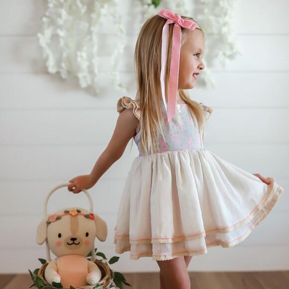 Love and Grow Clothing Cherry Blossom Spring Emery 12y - Picture 1 of 4